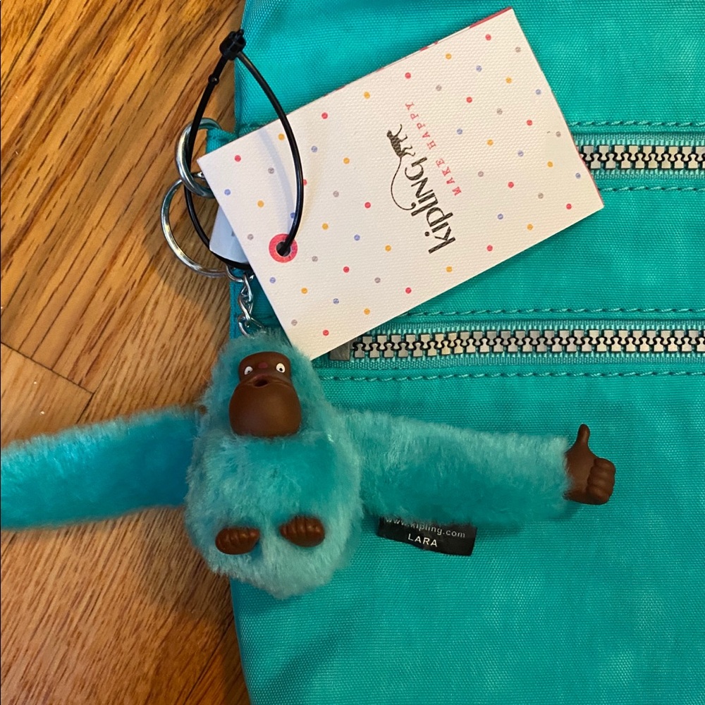 Kipling Teal cross body.